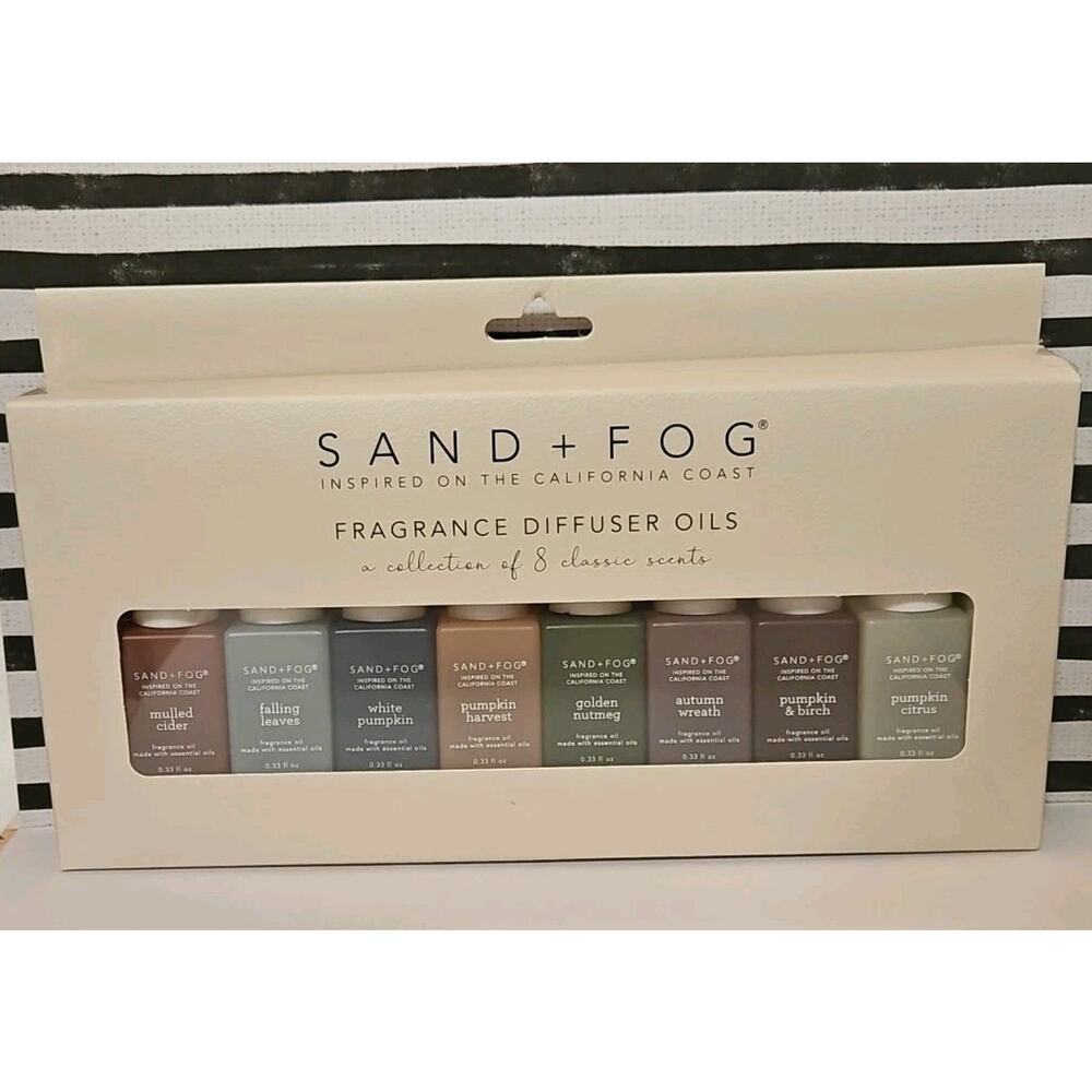 Sand And fog Diffuser Oil Fall 8pk Classic Scents Fragrance Diffuser Oil Set